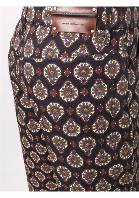 pantalone 5 tasche con stampa DRIES VAN NOTEN | Pantalone | PINE3062900